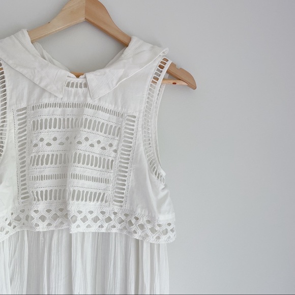 Free People Twice As Nice Gauzy Twofer Tunic Top - Picture 2 of 6